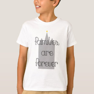 families zijn voor altijd een tempel van mormon ld t-shirt