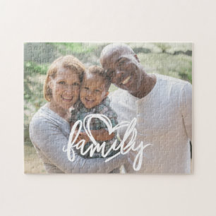 Familiescript Aangepaste familiefoto Legpuzzel