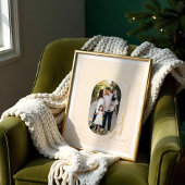 Familiescript Classy Chic Christmas Bow Arch Foto Folie Afdrukken