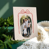 Familiescript Classy Chic Christmas Bow Arch Foto Fotoplaat