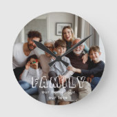 Familiescript Collage Chic  Ronde Klok (Voorkant)