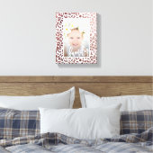 Familiescript Faux Roos Gold Leopard Print Foto (Insitu (Slaapkamer))