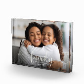 Familiescript Hart Moeder Dochter Modern Custom Fotoblokken (Rechts)