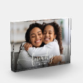 Familiescript Hart Moeder Dochter Modern Custom Fotoblokken (Links)