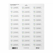 Familiestamboom retouradreslabel etiket (Full Sheet)