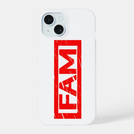Familiestempel iPhone 15 Case (Achterkant)