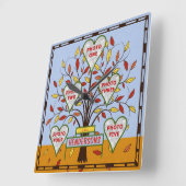 Familiestructuur Aangepast 5 najaar foto-collage b Vierkante Klok (Hoek)