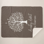 Familiestructuur anekameradviseur met naam sherpa deken (Voorkant (horizontaal))