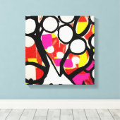 Familiestructuur Canvas Afdruk (Insitu (Houten vloer))