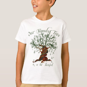 Familiestructuur een bit verdraaid t-shirt