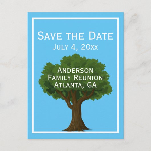 Familiestructuur | Gezinshereniging Opslaan datum Aankondigingskaart (Voorkant)