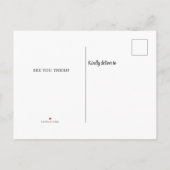 Familiestructuur gezinshereniging uitnodiging briefkaart (Achterkant)