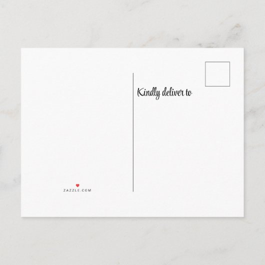 Familiestructuur gezinshereniging uitnodiging briefkaart (Achterkant)