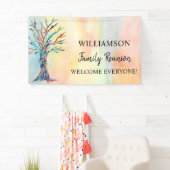 Familiestructuur gezinshereniging Welkomstbanner Spandoek (Insitu)