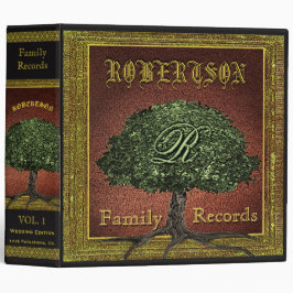 Familiestructuur |  lederen boekenblik 2" multomap