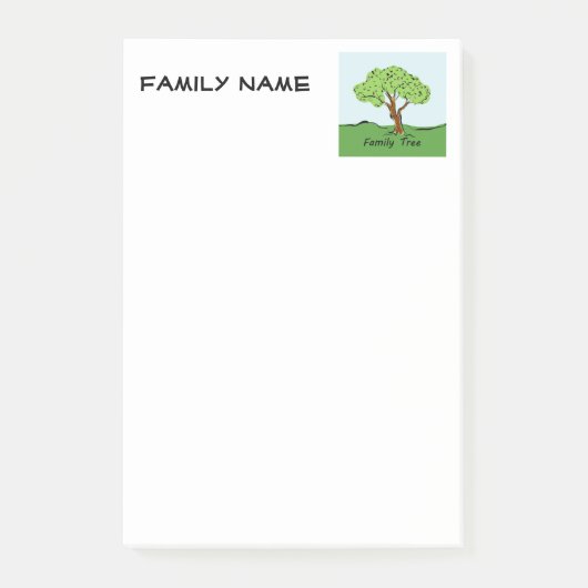 Familiestructuur Post Post-it® Notes (Voorkant)