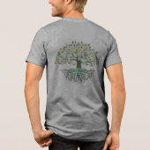 Familiestructuur Tri-Blend Shirt (Achterkant)