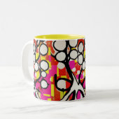 Familiestructuur Tweekleurige Koffiemok (Voorkant links)