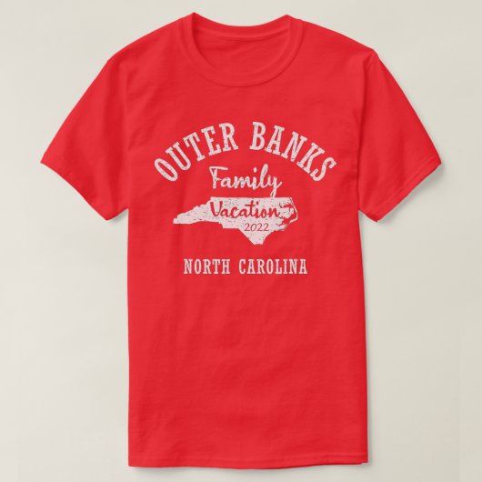 FAMILIESVACATIE 2022 OBX-FAMILIESVACATI T-SHIRT (Design voorkant)
