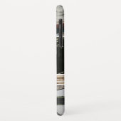 Familietekst Witte marmer Aangepast 3 Fotocollage Case-Mate iPhone Case (Achterkant/links)