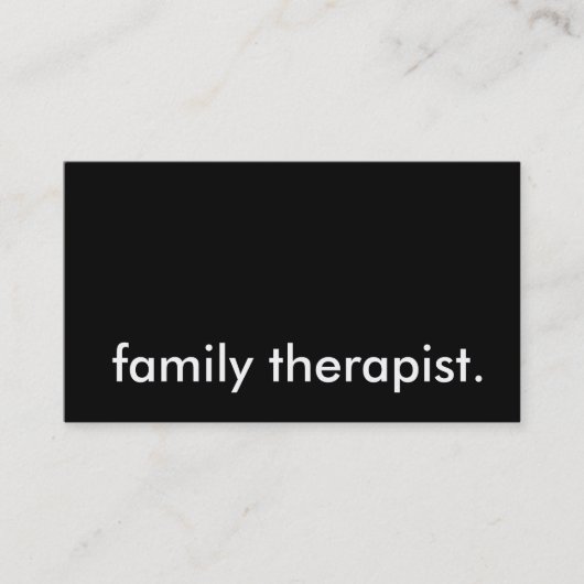 familietherapeut. visitekaartje (Voorkant)