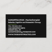 Familietherapie-Logo, psychotherapeut Visitekaartje (Achterkant)