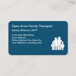 Familietherapist Moderne Editable Visitekaartjes