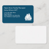 Familietherapist Moderne Editable Visitekaartjes (Voorkant / Achterkant)