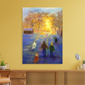 Familietijd Canvas Afdruk (Insitu (Woonkamer))