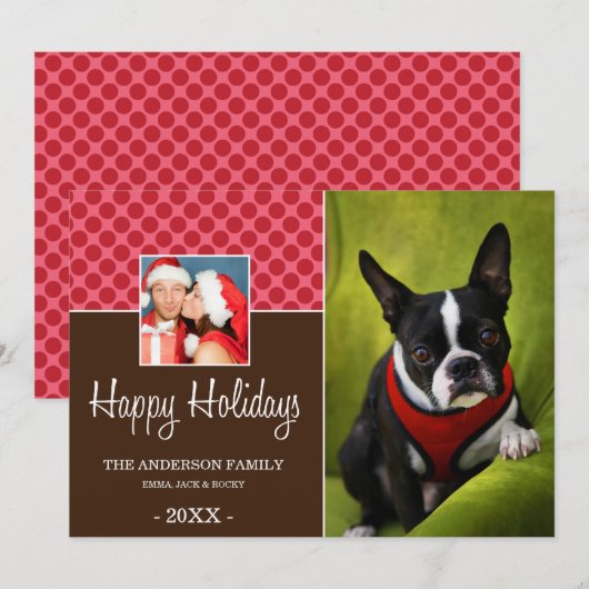 FAMILIETIJD | HOLIDAIRE FOTOKAART FEESTDAGENKAART (Voorkant / Achterkant)