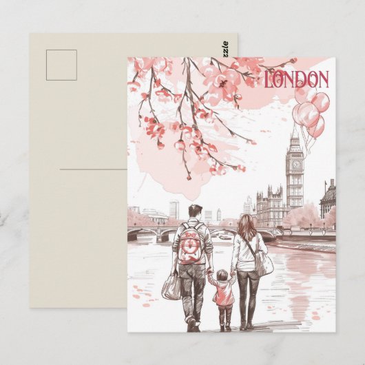 Familietijd in Londen Briefkaart (Voorkant / Achterkant)