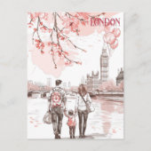 Familietijd in Londen Briefkaart (Voorkant)