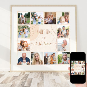 Familietijd Organische Vormen Neutraal 12 Foto Poster