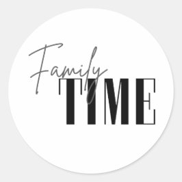 Familietijd Ronde Sticker