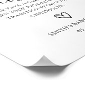 Familietradities Baby shower Teken Poster (Hoek)