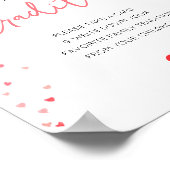 Familietradities ondertekenen Baby shower Poster (Hoek)