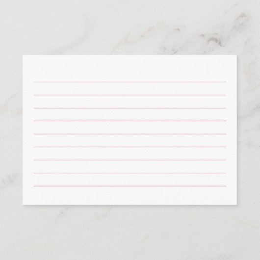 Familietradities Toile Roze Safari Informatiekaartje (Achterkant)