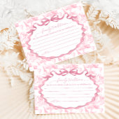 Familietradities Toile Roze Safari Informatiekaartje