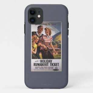 Familietrio op vakantiebesparingen iPhone 11 hoesje