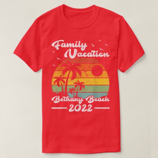 Familievakantie 2022  Delaware Bethany Beac T-shirt (Design voorkant)