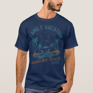 Familievakantie 2022 Palm Tree Massachusetts Nantu T-shirt