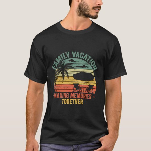 Familievakantie 2023 Beach Matching Summer Vacatio T-shirt (Voorkant)