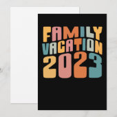 Familievakantie 2023 Herinneringen Feestdagenkaart (Voorkant / Achterkant)