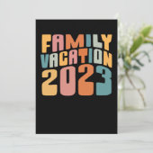 Familievakantie 2023 Herinneringen Feestdagenkaart (Staand voorkant)