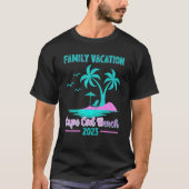 Familievakantie 2023 Palm Tree Massachusetts Cape T-shirt (Voorkant)