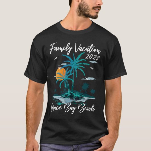 Familievakantie 2023 Zonnekturks en Caicos Grace T-shirt (Voorkant)