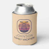 Familievakantie - Aangepaste palmboom Blikjeskoeler (Blikje Voorkant)