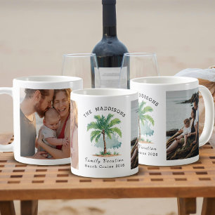 Familievakantie Aquarel Koninklijke Palmboom & Fot Koffiemok