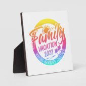 Familievakantie die herinneringen samenvoegen Klas Fotoplaat (Voorkant)