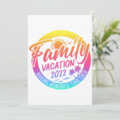 Familievakantie die herinneringen samenvoegen Klas Kaart (Staand voorkant)
